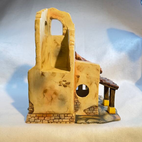 Grandeur Noel 2001 Bethlehem Villag 2 Story House O'Well Porcelain Light NOT Inc - Picture 7 of 14